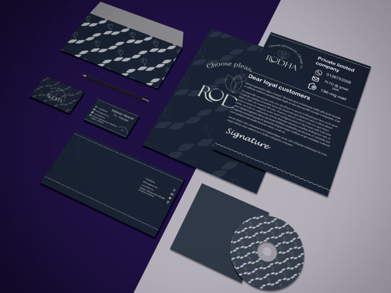 Branding perfume -Stationery Mockup