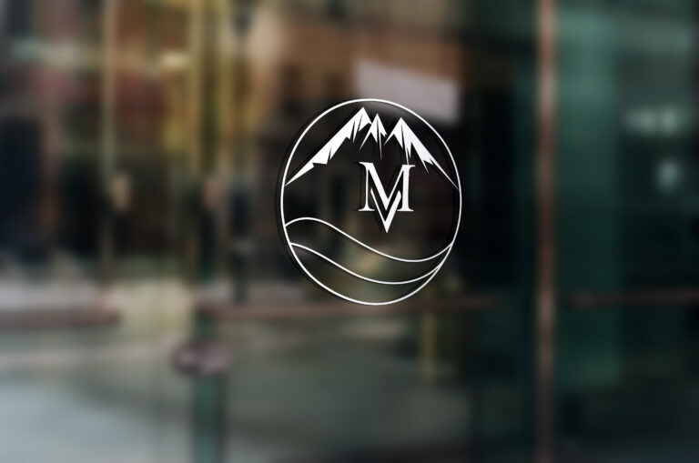 Glass Door Signage Logo Mockup by GraphicsFamily.com